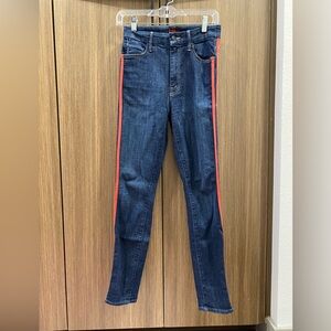 Mother High Waisted Looker Speed Racer Jeans